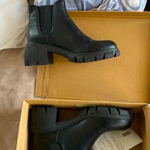 Steve Madden Lug-Sole Chelsea Booties